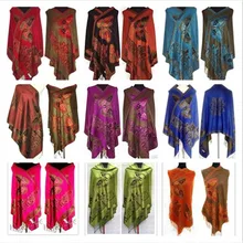 Горячее предложение! Распродажа! 9 цветов Новая китайская дамская бабочка Двусторонний Шелковый шарф-палантин шаль