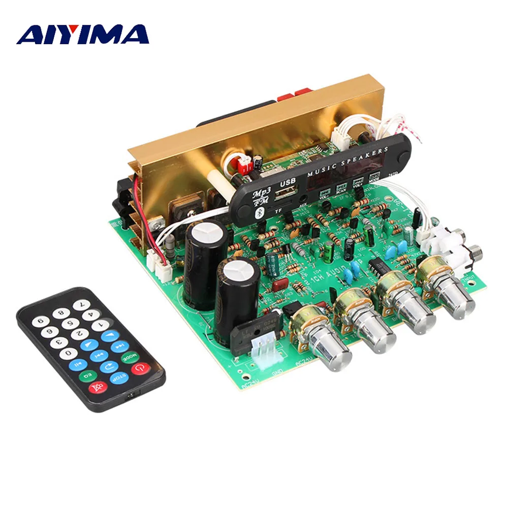 AIYIMA 2 1 Bluetooth усилители мощности профессиональная плата 80 Вт сабвуфер