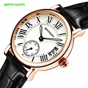 

SANDA Wrist Watch Luxury Small Dial Ladies Watch Women Watches Fashion Women's Watches Clock Montre Femme Bayan Kol Saati 2019