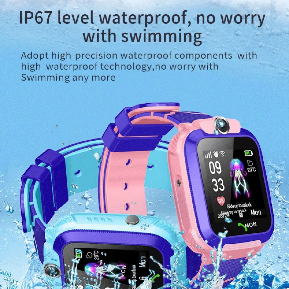 2019 Newest Waterproof Q12 Kid LBS Smart Watches Baby Watch SOS Call Location Finder Locator Tracker Anti Lost Monitor Hot | Электроника