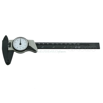 

AIMOMETER 1pc New Dial Caliper Plastic Vernier Caliper 4 Way Gauge Micrometer 6inch 150mm