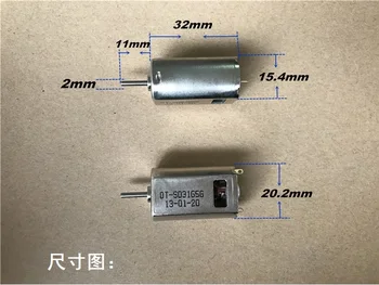 

1PC DC 3.7/4.8/6/7.2V 18000-38000RPM Motors Boat Model 180 Strong Magnetic High Speed Motor Model Aircraft Cooling Hole 32x15x20