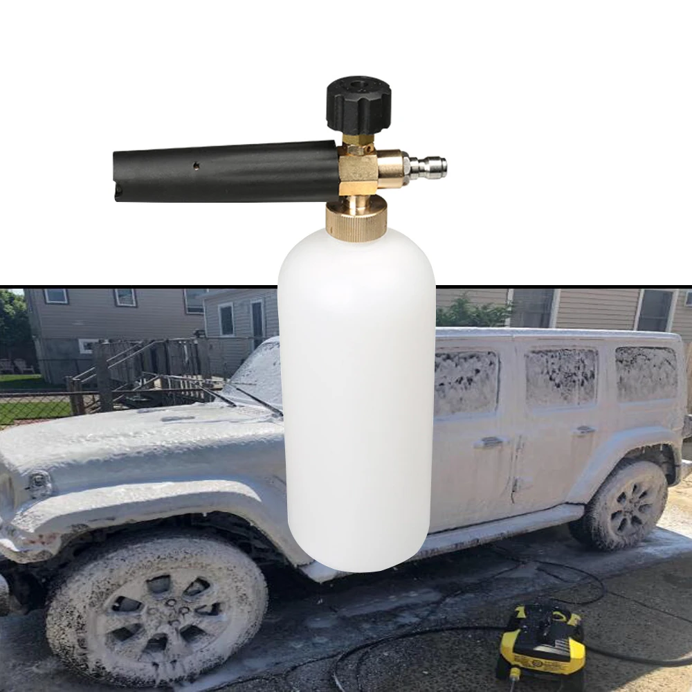 Snow Foam Lance 1/4"Quick Release Spray Foam Gun For karcher Water Cannon Rotating Nozzle High