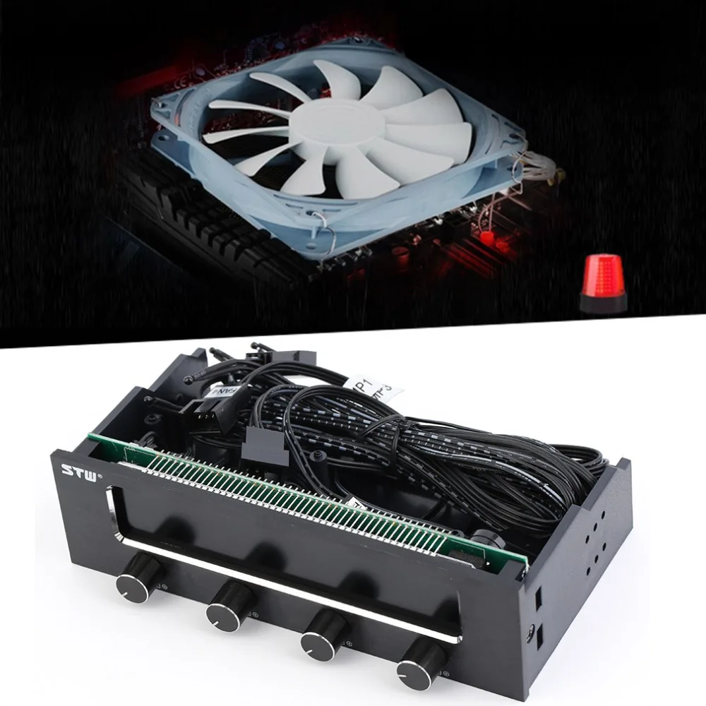 STW High Quality 5 25 LCD Panel Fan Speed Temperature Controller Governor PC Hardware Protector Hot