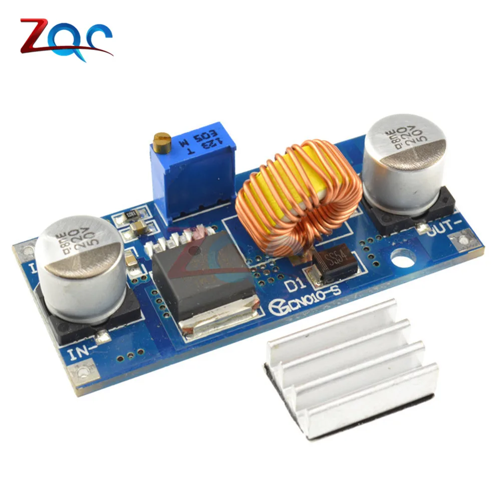 

5A DC-DC Step Down Adjustable Power Supply Module LED Lithium Charger XL4015 4~38V 96% 5A DC adjustable step-down module