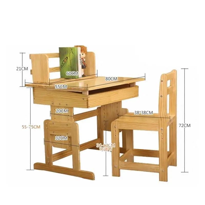 Estudar Furniture Cuadros Infantiles Tablo Escritorio Estudo Tavolino Bambini Infantil Wooden Enfant Mesa Desk Study Kids Table