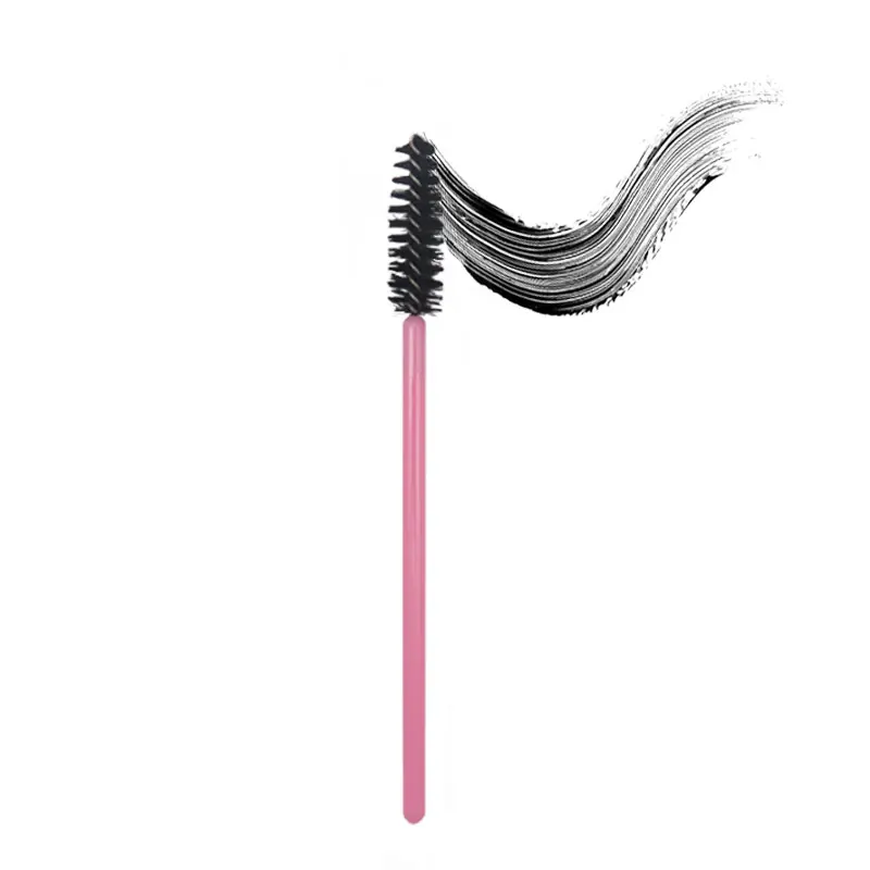 50/100Pcs Eyelash Brushes Makeup Brushes Disposable Mascara Wands Applicator Spoolers Eye Lashes Cosmetic Brush Makeup Tools - Handle Color: 100pcs pink black