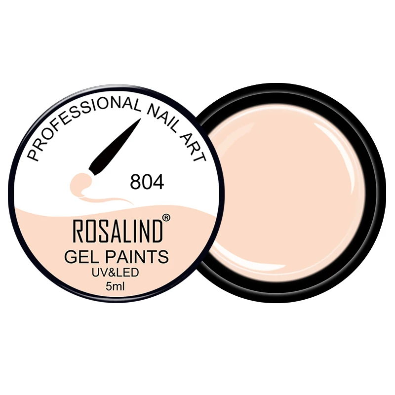 ROSALIND#801-830 Гель-лак для ногтей, новинка, 30 цветов, гель для рисования ногтей, легко впитывается, Гель-лак для ногтей - Цвет: Color 804