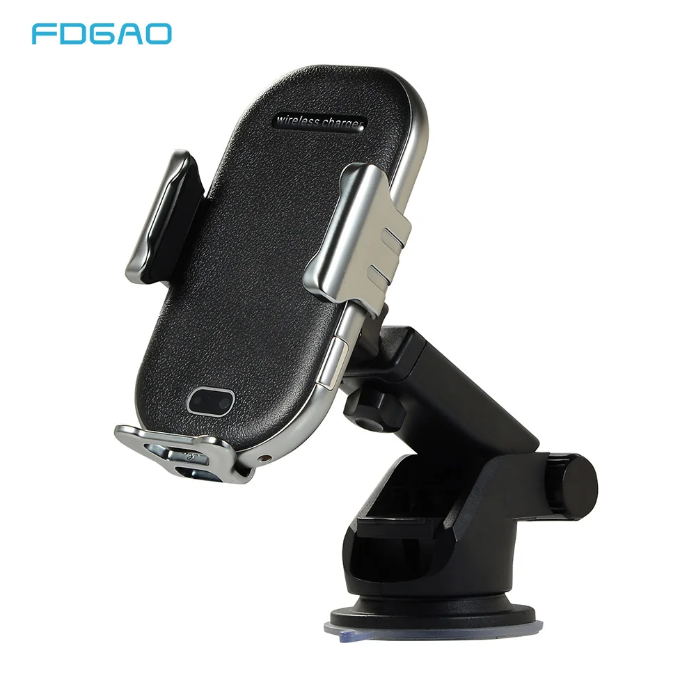 FDGAO Wireless Car Charger Mount Auto Clamping 10W Fast Charging Qi Phone Holder Air Vent For iPhone XS XR X 8 Samsung S10 S9 S8