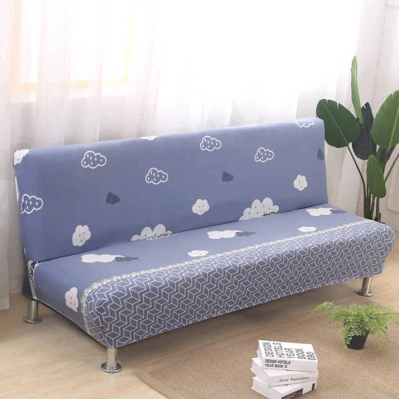 

WLIARLEO Elastic Sofa Bed Covers Cartoon Printed Stretch sofa slipcover Without Armrest All-inclusive Couch Cover canape moderne
