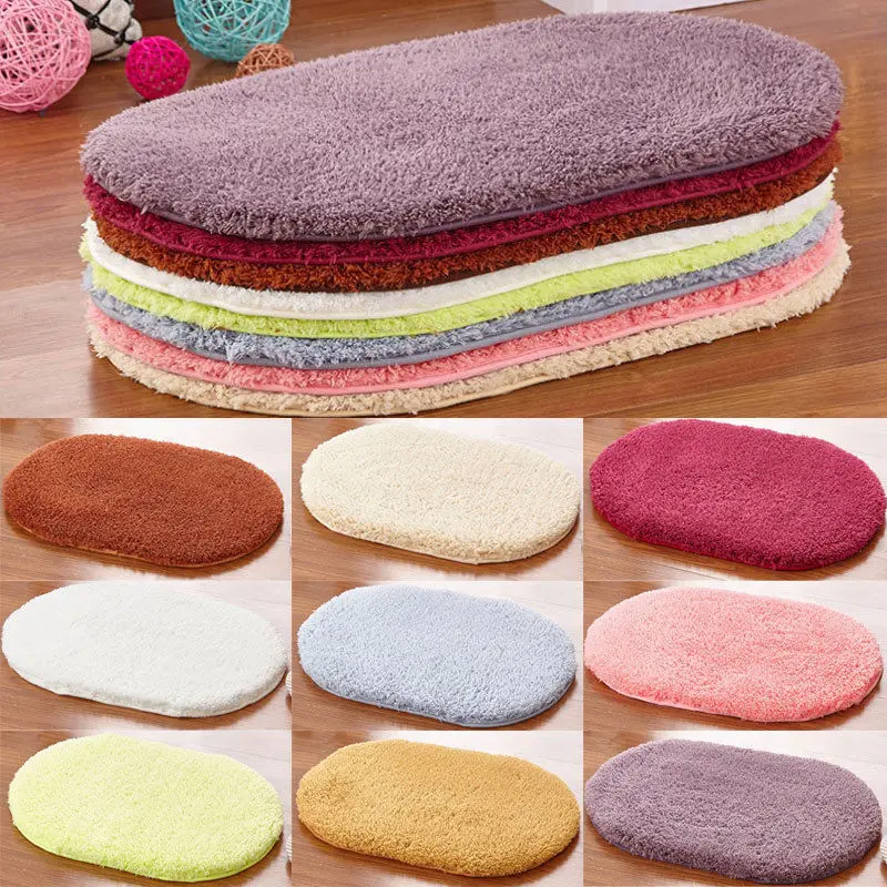 

Faroot Soft Bathroom Set Rug Bath Contour Mat Toilet Lid Covers Non Slip Floor Carpet Multicolor