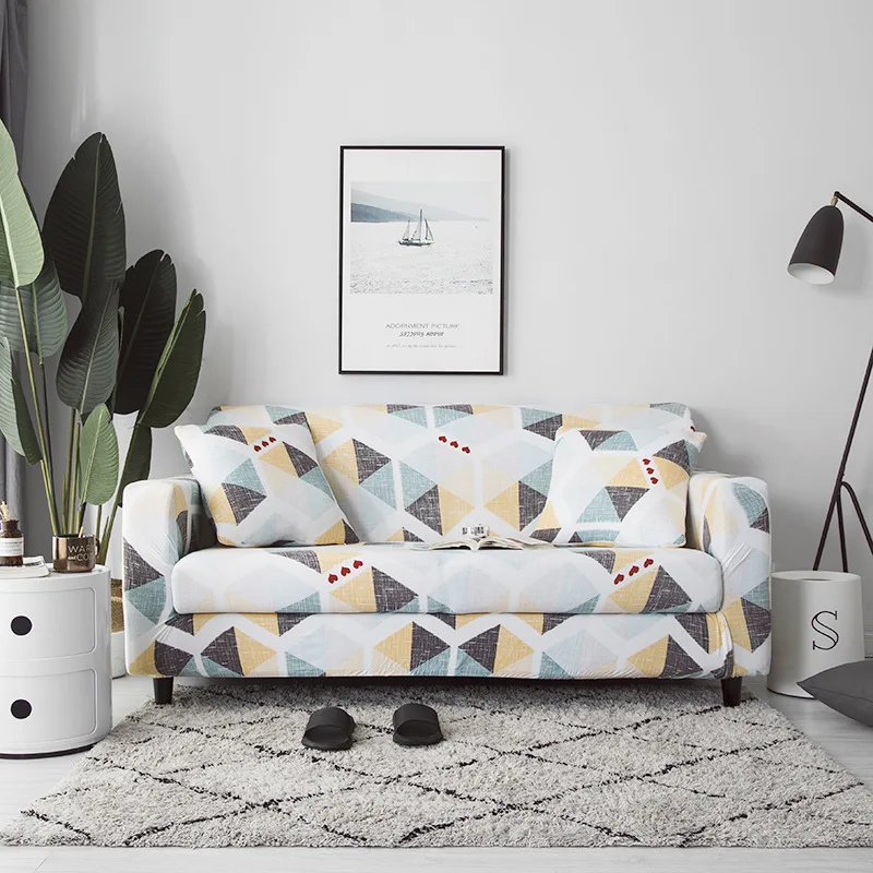 

2019 Modern Elastic Sofa Cover for Living Room Spandex Sofa Slipcovers Tight Wrap All-inclusive Couch Cover Funiturn Protectors
