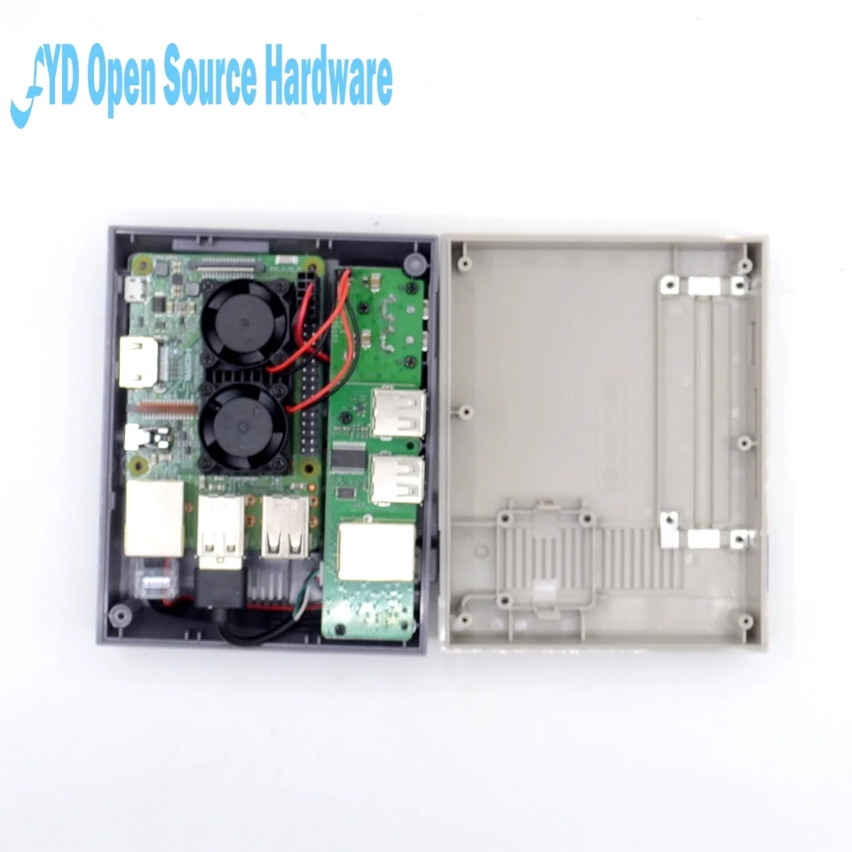 1 шт. Raspberry pi Dual Fan Ultimate Heatsink Cooler с двойными вентиляторами охлаждения для Pi 3/2 Model B /