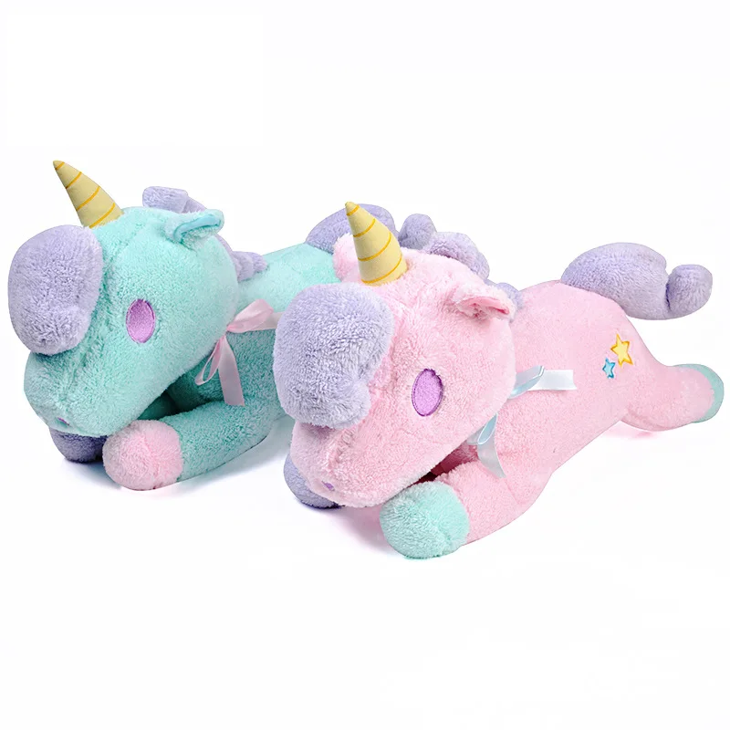 

55cm Plush Unicorn Tissue Cover Box Soft Stuffed Cartoon Animal Beast Pony Shape Toys Doll Paper Container Napkin Storage Holder