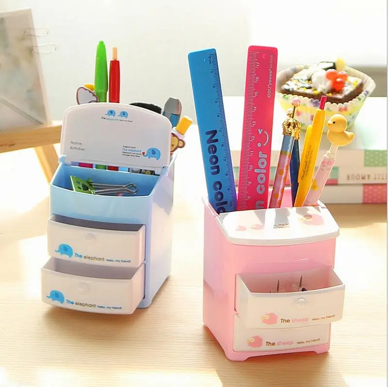 Cute Office Desk Organizers New House Designs Cute Cartoon Desk Organizer Desktop Pen Pencil Holder Storage Box