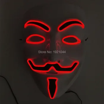 

DC-3V Sound activated Driver Lighting Color Red EL Wire V for VENDETTA Mask Halloween Neon Cold Light Supplies