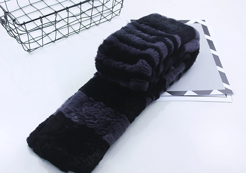 [YCFUR] зимние шарфы человек натурального меха кролика Rex шарф Для мужчин зима натуральный мех шарфы палантины для Для мужчин папа шарф