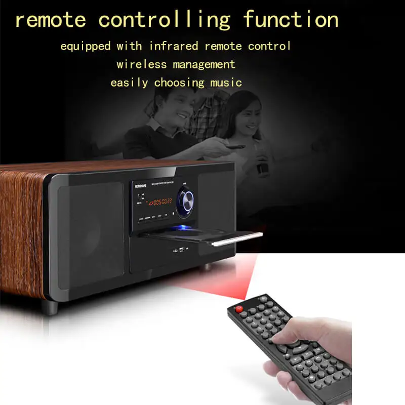 PA350 дома Театр караоке dvd плеер Динамик одно целое Деревянный Hi Fi Home Audio сабвуфер