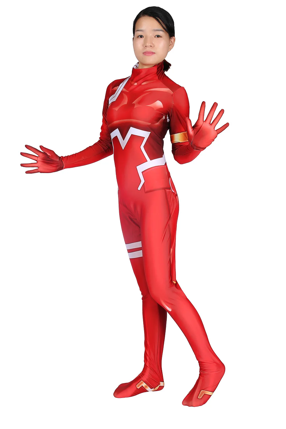 DARLING в FRANXX Косплэй ноль два костюм Ичиго Комбинезон всего тела боди Zentai плотный