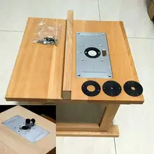 Multifunctional Aluminium Router Table Insert Plate Woodworking Benches Wood Router Trimmer Models Engraving Machine