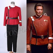 Star Trek II-VI Wrath of Khan starfleet Uniform Full Set Cosplay Costume