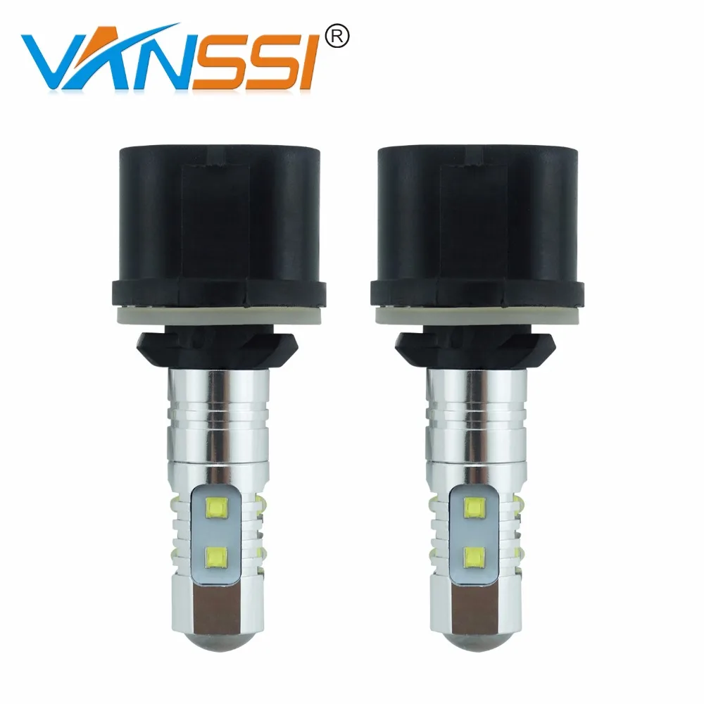 

2x H27 880 LED Bulbs Extremely Bright 50W High Power LED Car Fog Light Bulbs 6000K White