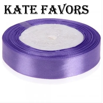 

3/4" 20mm 25 Yard Craft Satin Ribbon For Bow Wedding Party Gift Wrap DIY-Purple