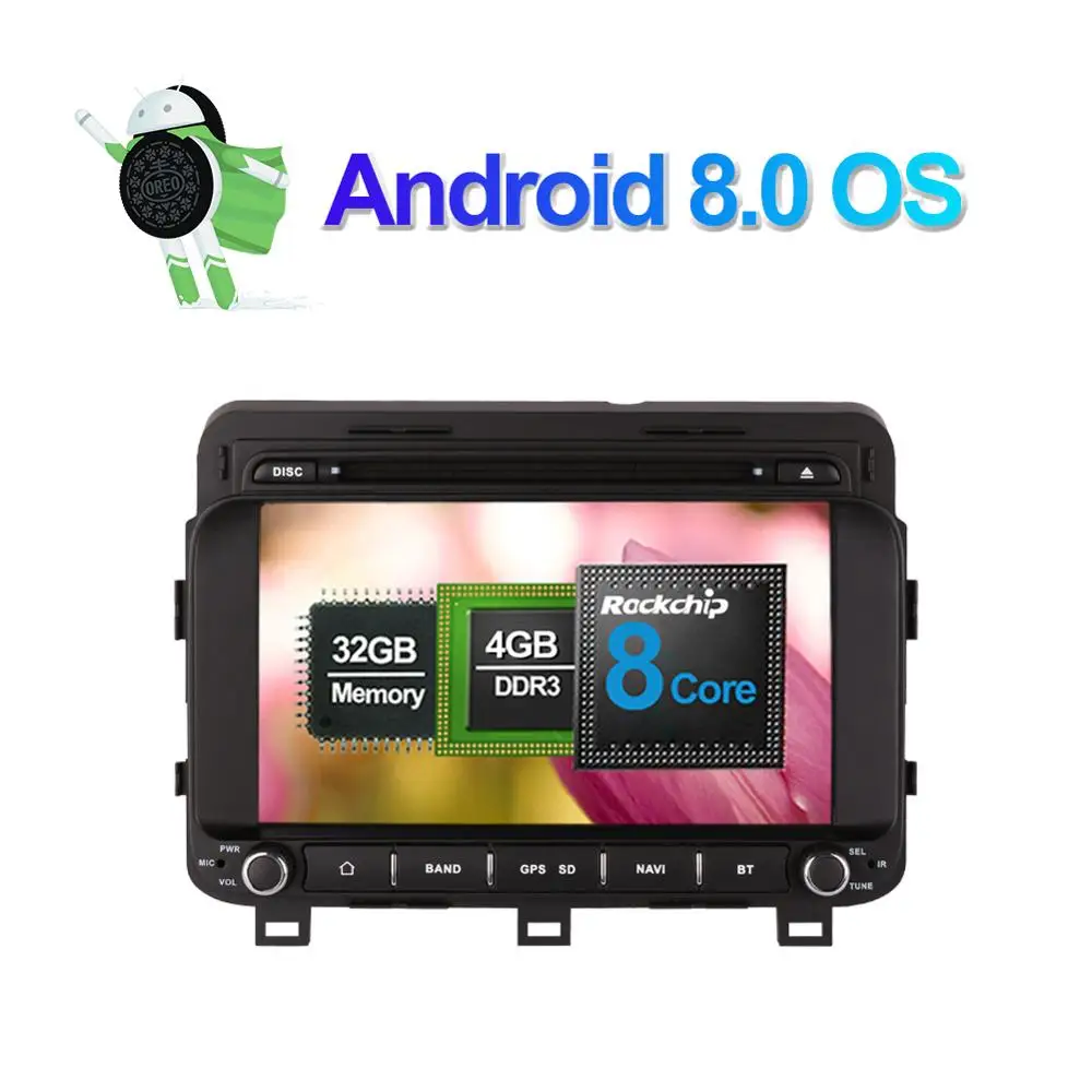 Flash Deal 2 Din Android 8.0 Octa Core 4GB+32GB Car DVD PC Player For Kia K5 Optima Magentis 2014- Radio Stereo GPS Navigation WIFI 4G LTE 1