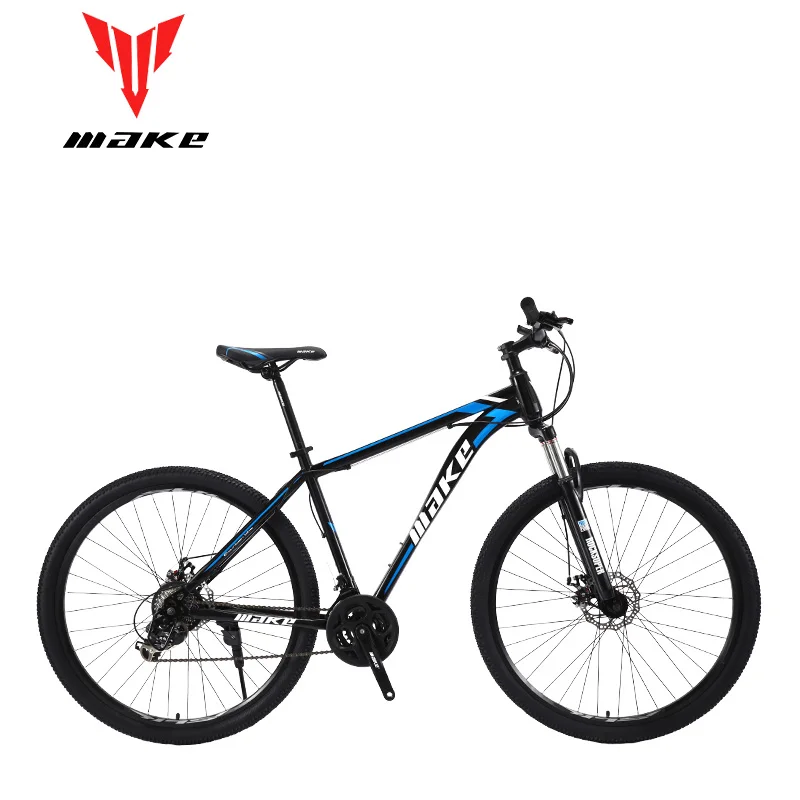 Make стальной каркас горный велосипед 29 колеса, 24 скорости SHIMANO - Цвет: black blue