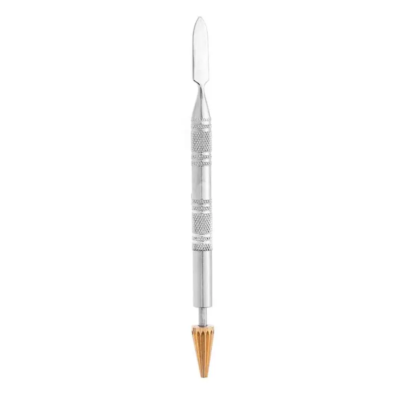 Двойная головка латунная головка кожаный край масляный краситель ручка краски ролик инструмент для ремесла E5M1