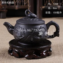 Günstigste zisha teekanne classtic kapazität teekanne zisha pot handgemachte kung fu yi xing tee-set ceramics 150-170 ml schwarz teekanne