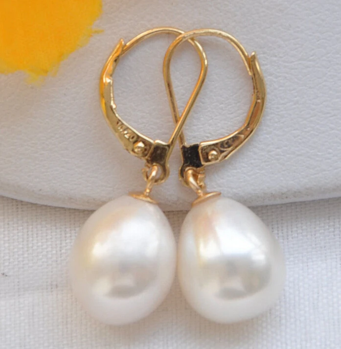 

Hot sell Noble- hot sell new - free shipping 00072 WHITE DRIP FRESHWATER PEARL DANGLE EARRING