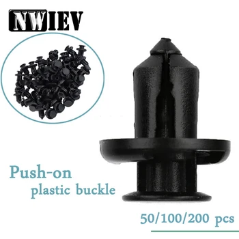 

NWIEV 50pcs Vehicle Car Bumper Clips Door Panel Fastener Rivet Fender Liner For Opel Astra h g j insignia Land Rover Skoda A7 A5