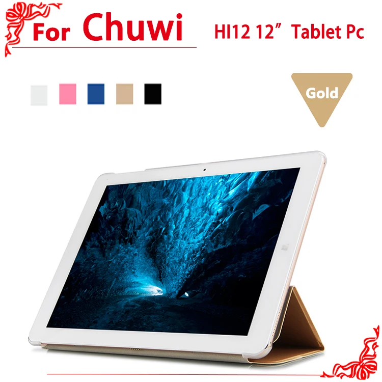 high quality Ultra thin PU Leather Case For chuwi HI12 12 tablet pc Hi12 case cover