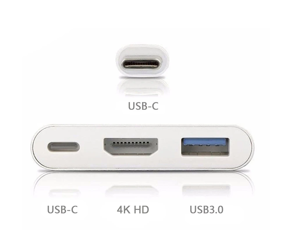 USB Type C to HD 4K Adapter USB C Multiport HD Adapter for MacBook