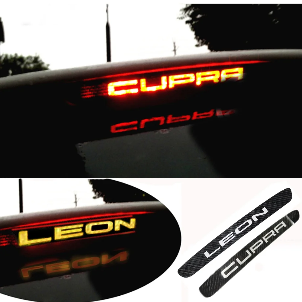 Наклейки и наклейки из углеродного волокна для SEAT LEON Cupra стоп сигнал с высоким