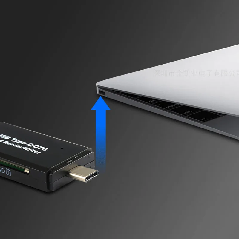 Powstro 3-в-1 Multi-Функция картридер SD карты TF триплет OTG USB 2,0 Тип C Smart Card Reader Кабель-адаптер портативных ПК
