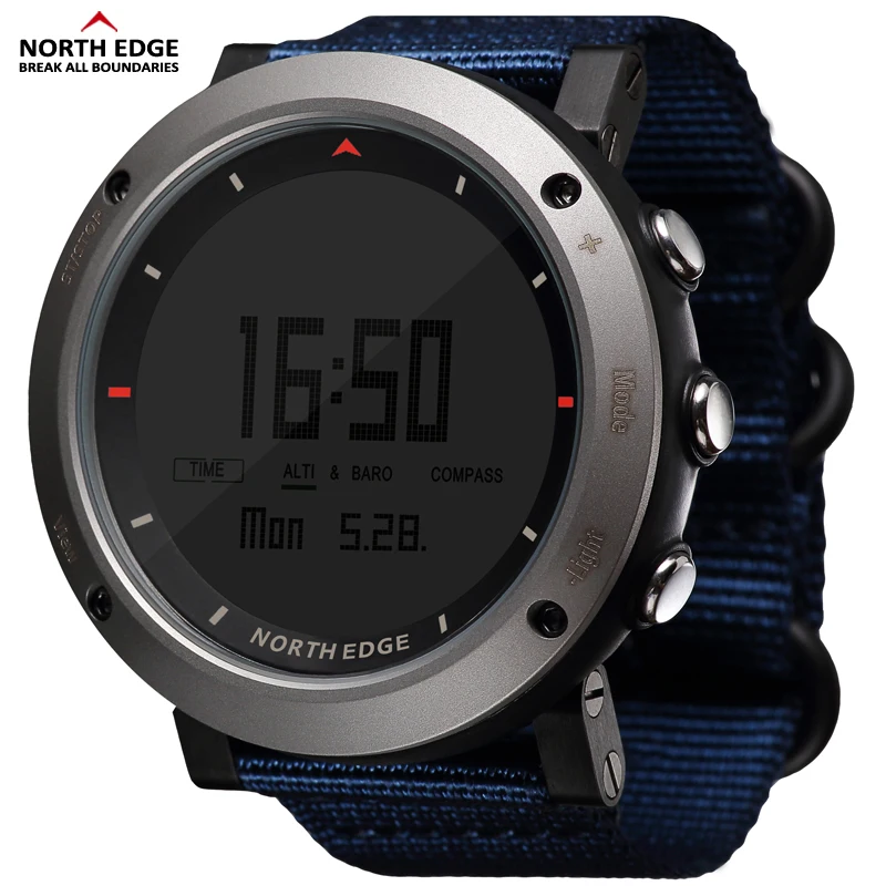 Best buy ) }}NORTH EDGE Men's sport Digital watch Hours Running Swimming sports watches Altimeter Barometer
