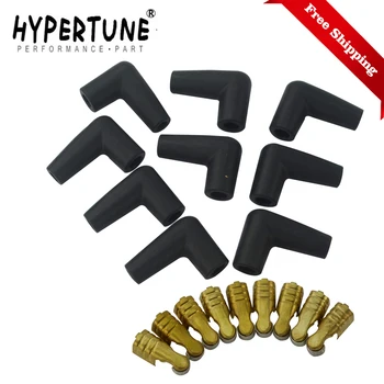 

Free Shipping 9 pcs / set HEI style distributor caps Spark Plug Wire Male Rubber Boots Terminals Ends Connector set HT-SSC03