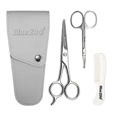 4 шт./компл. для мужчин борода кисточки комплект кабан кисточка для бритья щетины борода гребень усы Scissor мужской лицо, борода Claning инструмент