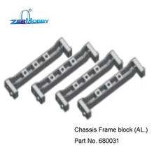 HSP RC CAR SPARE PARTS ACCESSORIES 680031 CHASSIS FRAME BLOCK ALUMINUM FOR HSP 1/10 ROCK CRAWLER MODEL 136100 jmt diy rc aluminum intelligent robot car tank chassis wall e caterpillar tractor crawler spare parts