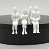 10pcs/lot 1:25 Scale Miniature People Model Unpainted ABS Figures Railway Train Layout Architecture Building Scenery for Diorama 3