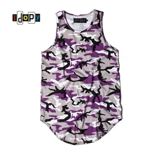 Highstreet хип-хоп камуфляж Для мужчин s хлопковая камуфляжная майка дна Топы Летняя майка Повседневное брендовая одежда для Для мужчин