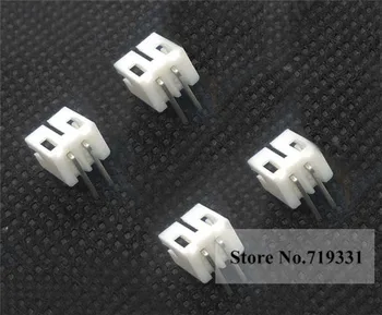 

100 pcs PH 2.0mm 2-Pin Right-Angle JST Socket Male Connector