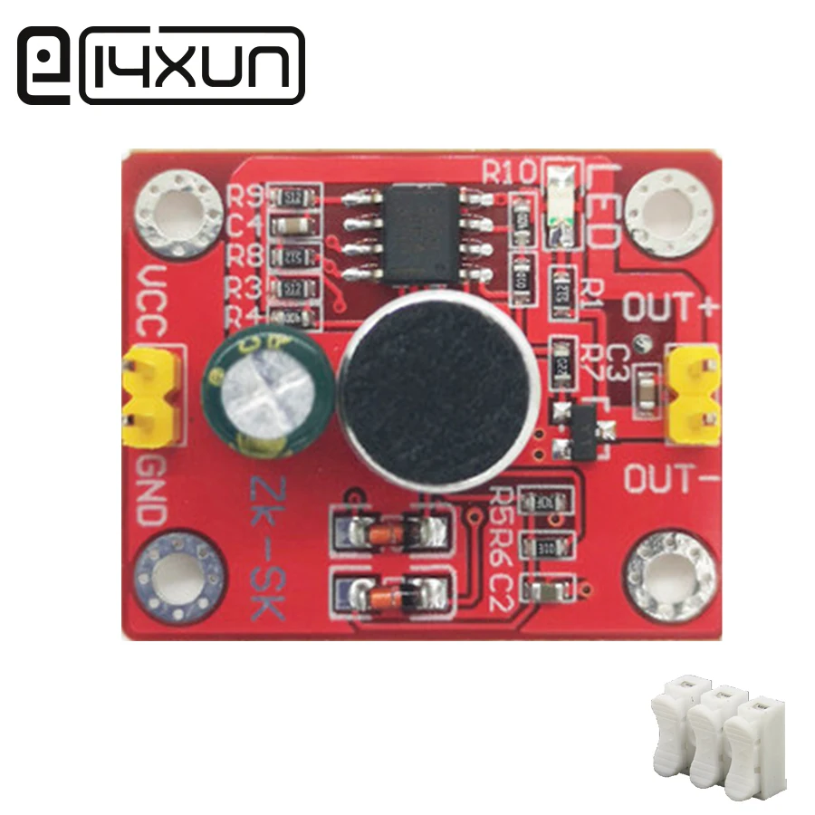 

EClyxun 1pcs Voice Control Delay Module DIY Repair Small Table Lamp Small Electric Fan Toy Car Connector 1.5A 3-9V