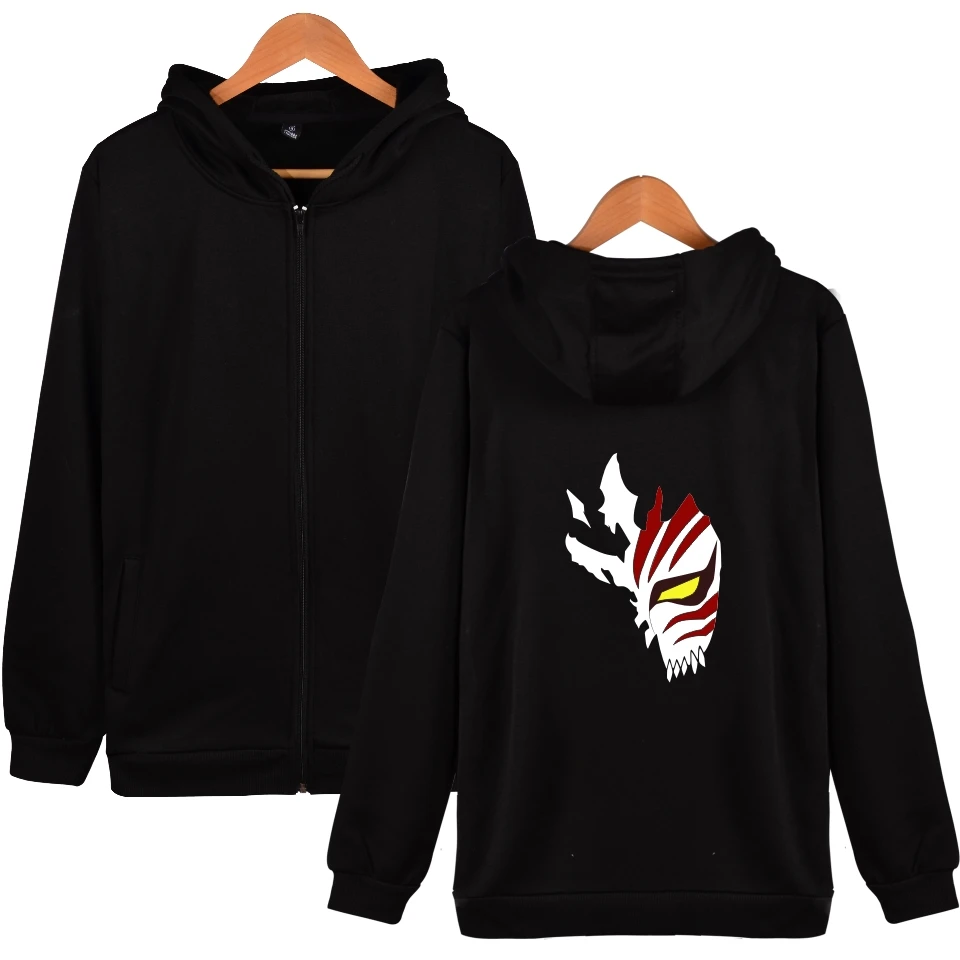 

anime fashion Bleach printed men women zipper Hoodie Sweatshirts tracksuits casual hooded long sleeve zip up hoodies jacket tops