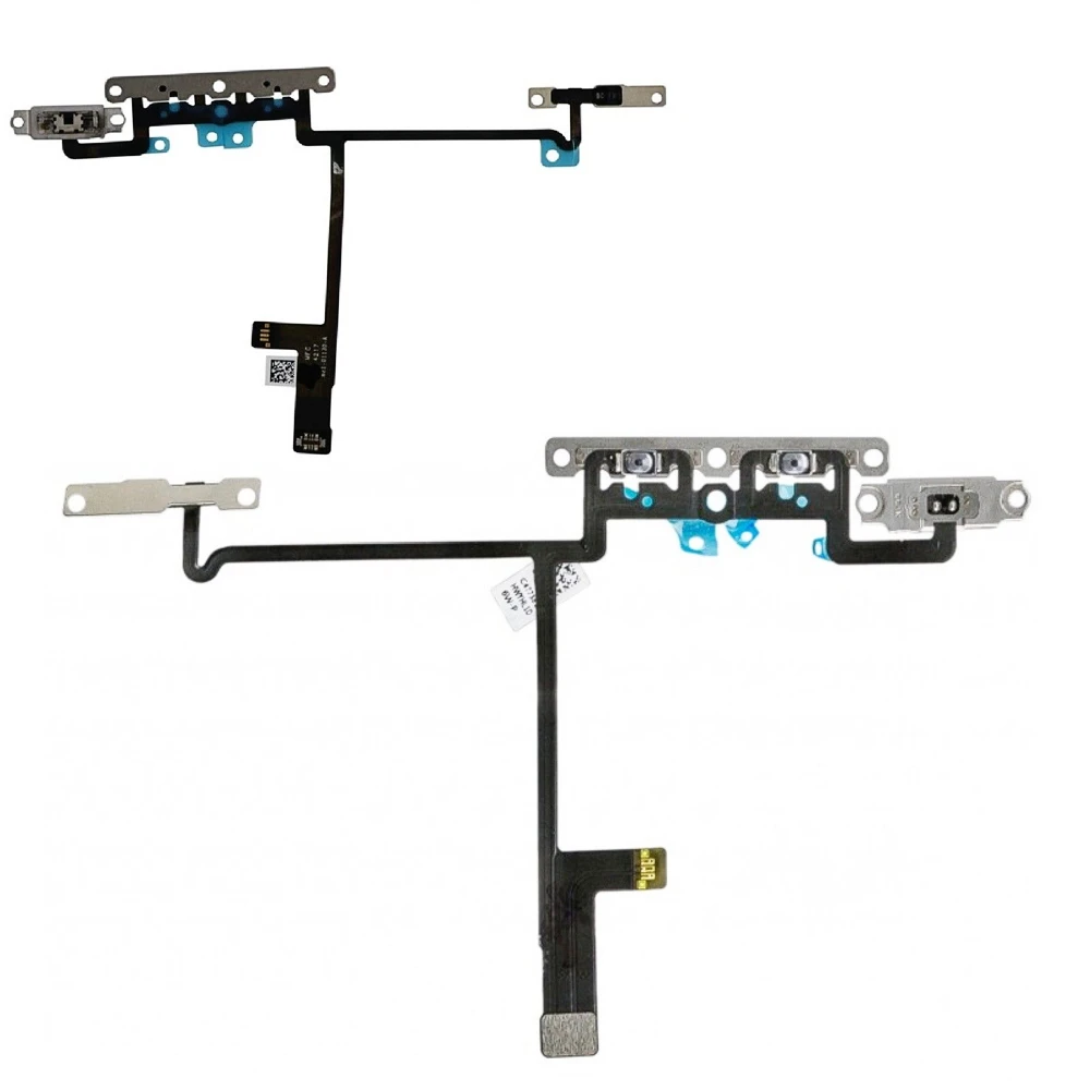 

High quality New Power on/off Volume Buttons For iPhone X Side Button Flex Cable Replacement Parts