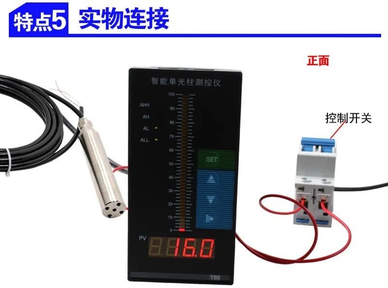 

Free shipping Input Type Level Transmitter Static Pressure Level Gauge Sensor Water Tank Transmitter 4-20MA