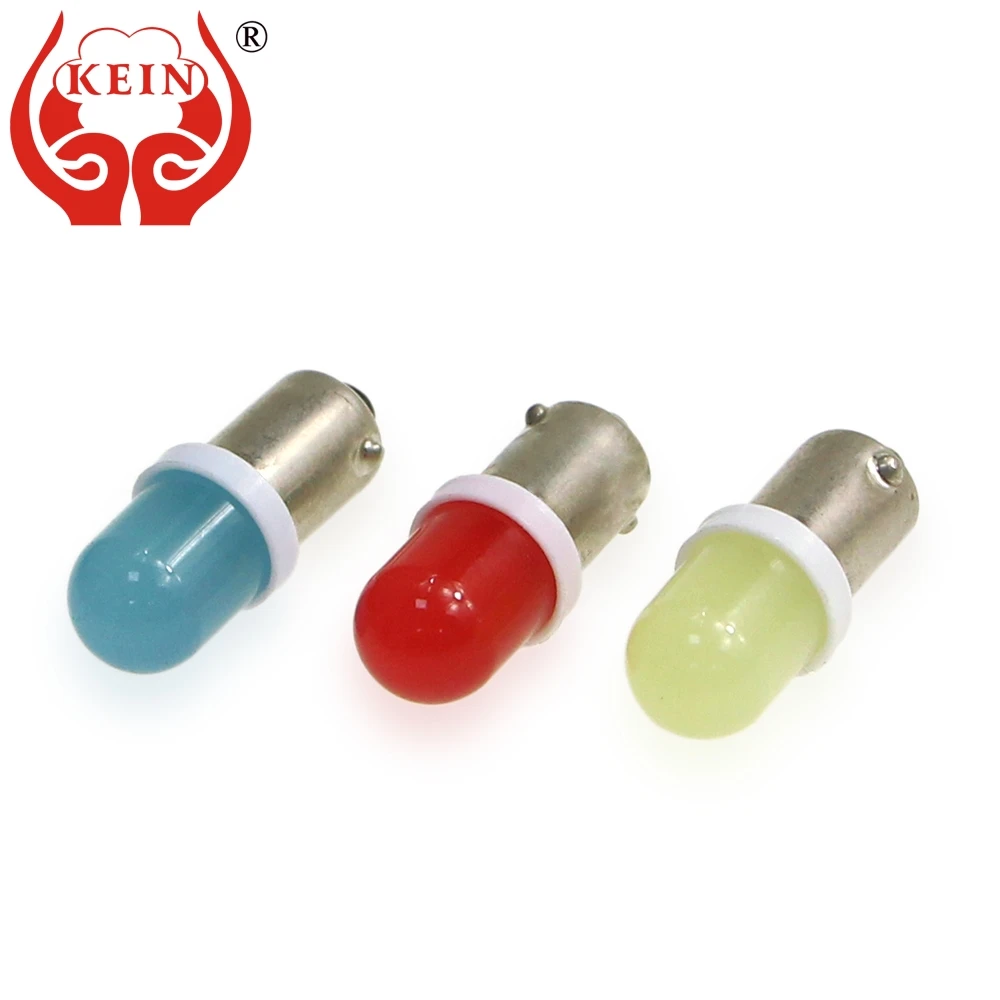

KEIN 100pcs BA9S led COB T4W bulb 363 4SMD car auto interior reading dome vehicle signal lamp light red blue white 12V for Mazda