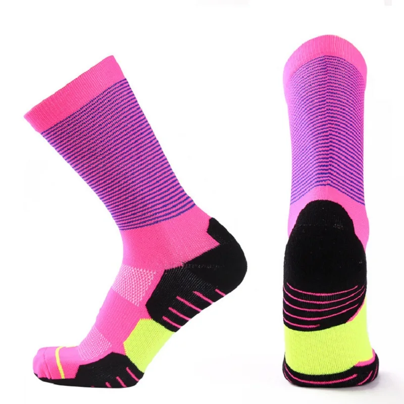 

2 Pack Unisex Running Socks for Men Women Performance Athletic Socks Compression Professional Cycling Football Basketball So